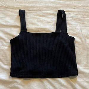 Black American Eagle Crop Top - size medium